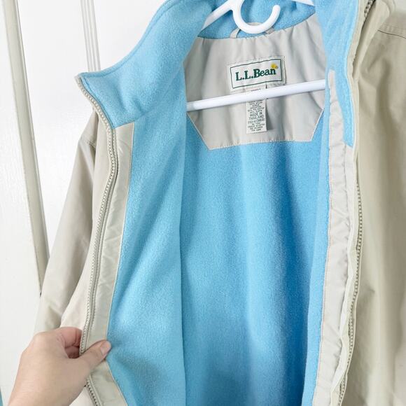 LL Bean VTG Nylon Thinsulate Ultra Polartec Insulation Full Zip Jacket XL Womens - Picture 9 of 12